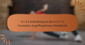 4-1-3-2 Aufstellung aus der 4-1-2-1-2 Formation: Angriffsoptionen, Flexibilität
