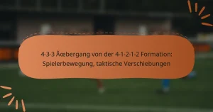 4-3-3 Übergang von der 4-1-2-1-2 Formation: Spielerbewegung, taktische Verschiebungen